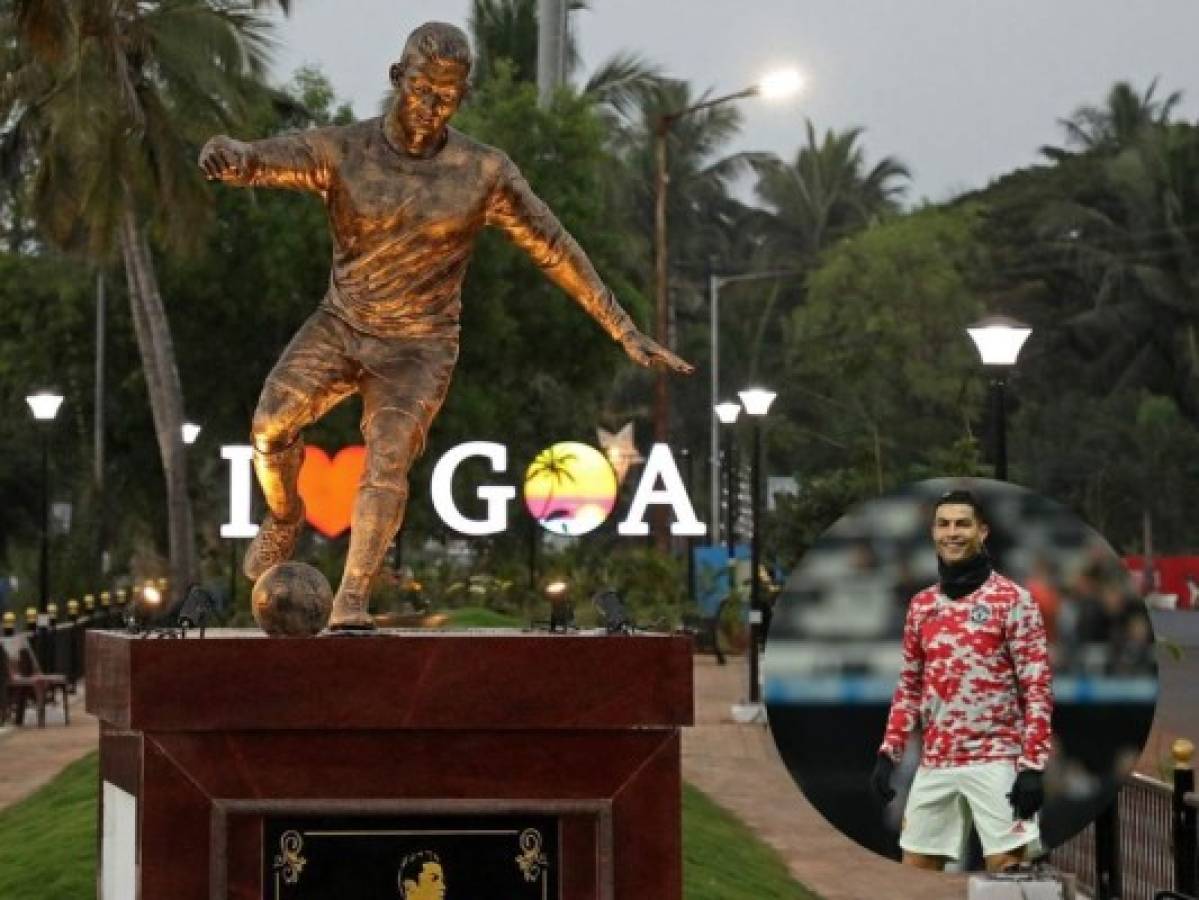 Una estatua de Cristiano Ronaldo provoca revuelo en India  