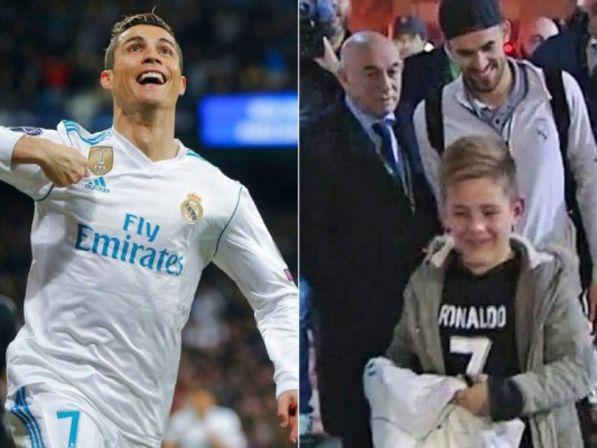 La hazaña de un niño para conseguir autógrafo de Cristiano Ronaldo