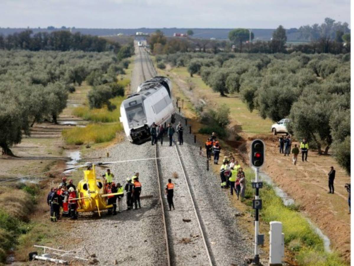 España: 27 heridos en descarrilamiento de un vagón de tren