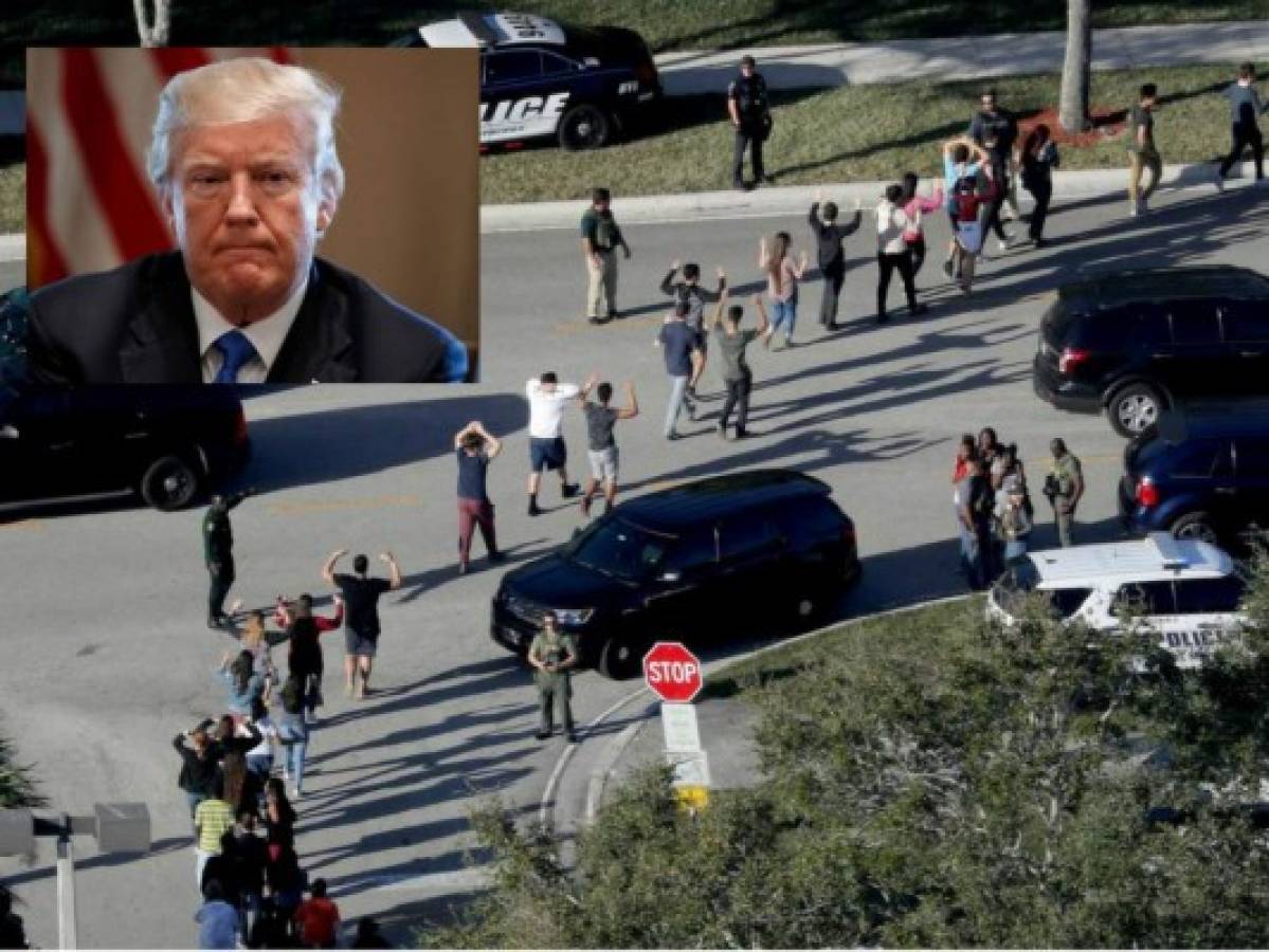 Trump: 'Yo habría entrado desarmado a escuela durante tiroteo'