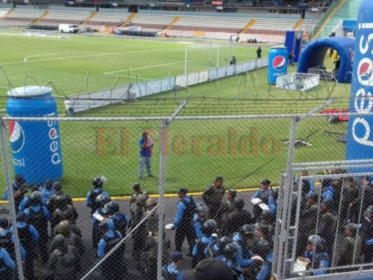 Blindan el estadio Nacional para la final entre Motagua vs Real España