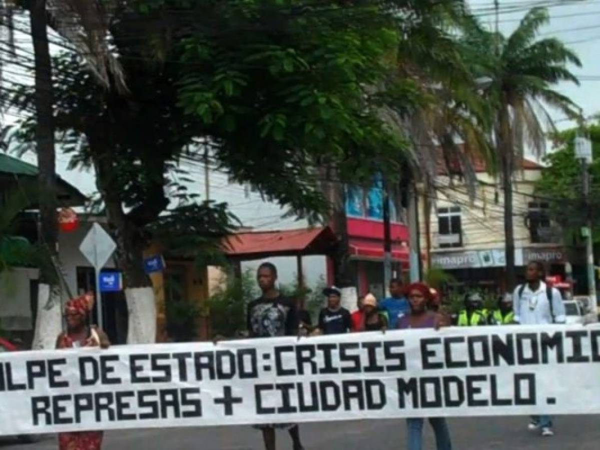 Arrecian protestas en La Ceiba contra las Zede