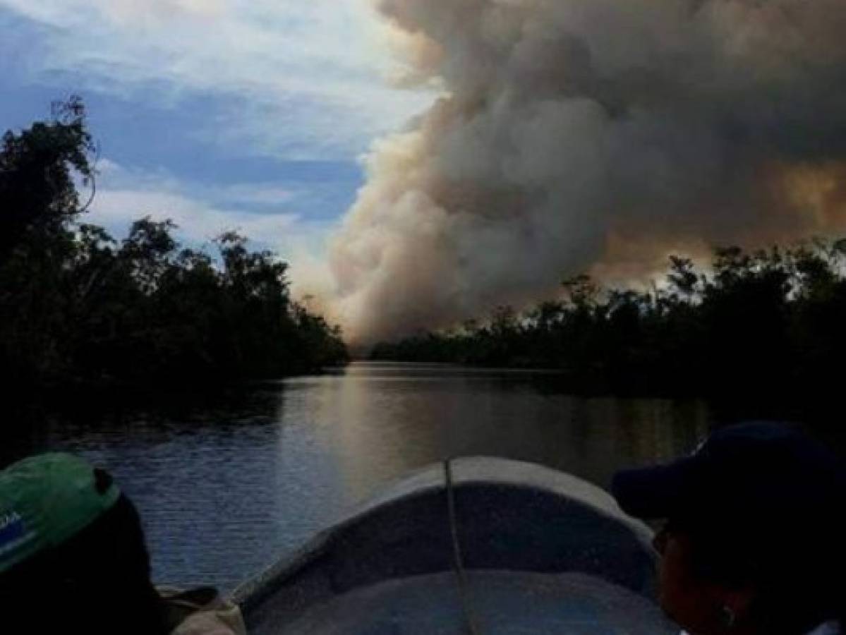 México también apoya a Nicaragua para apagar voraz incendio forestal