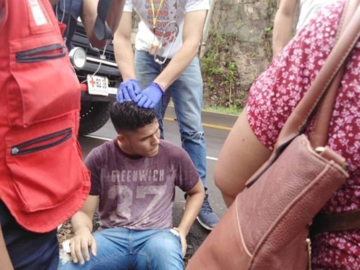 Al menos cuatro personas son las que resultaron heridas tras el accidente en carretera a Olancho.