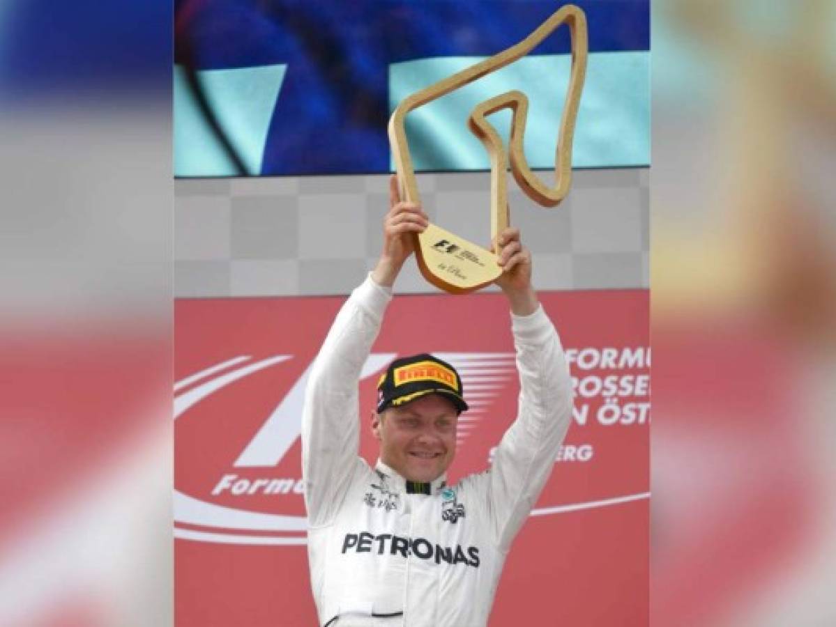 Triunfo del finlandés Valtteri Bottas en GP de Austria  