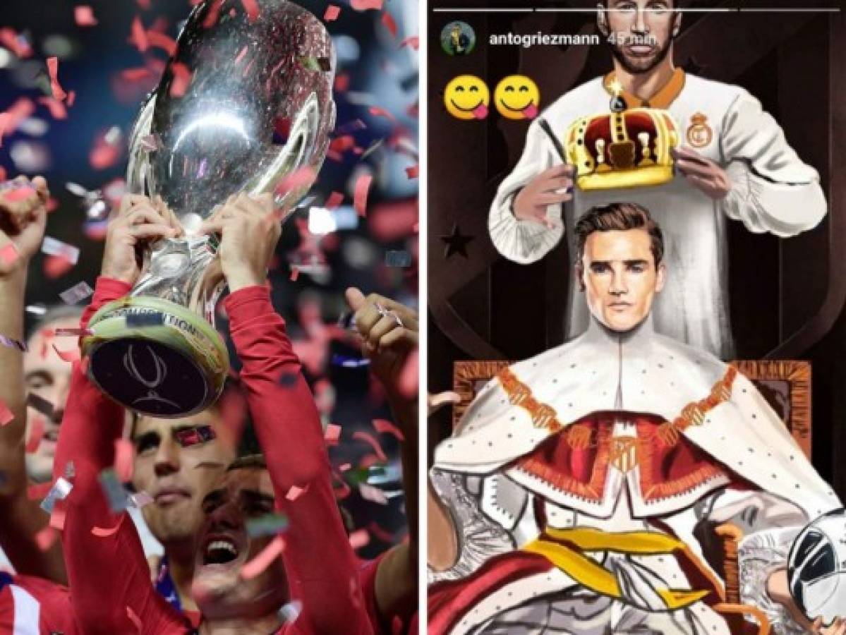 Polémica: Griezmann publica una imagen con Sergio Ramos coronándolo de rey