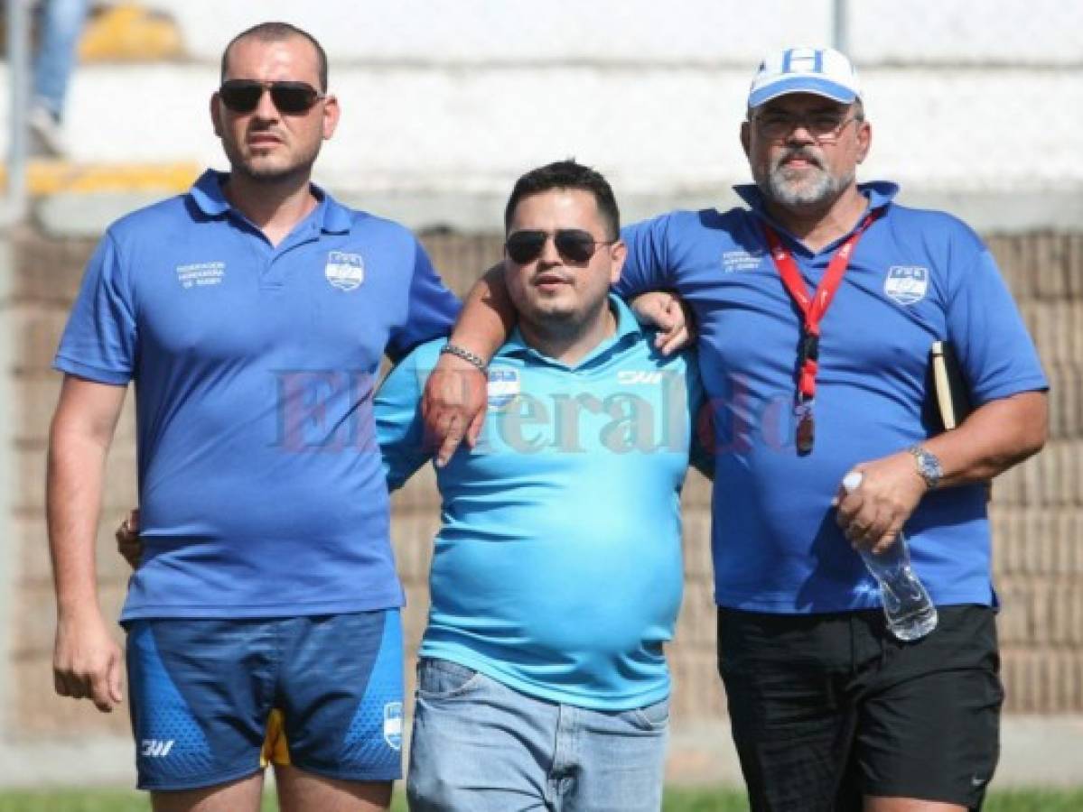 Matt Harper, Héctor Godoy, Jason Turner, han sido alabados por Ron Vair por trabajar en el desarrollo del rugby en Honduras. Foto: Efraín Salgado / El Heraldo.