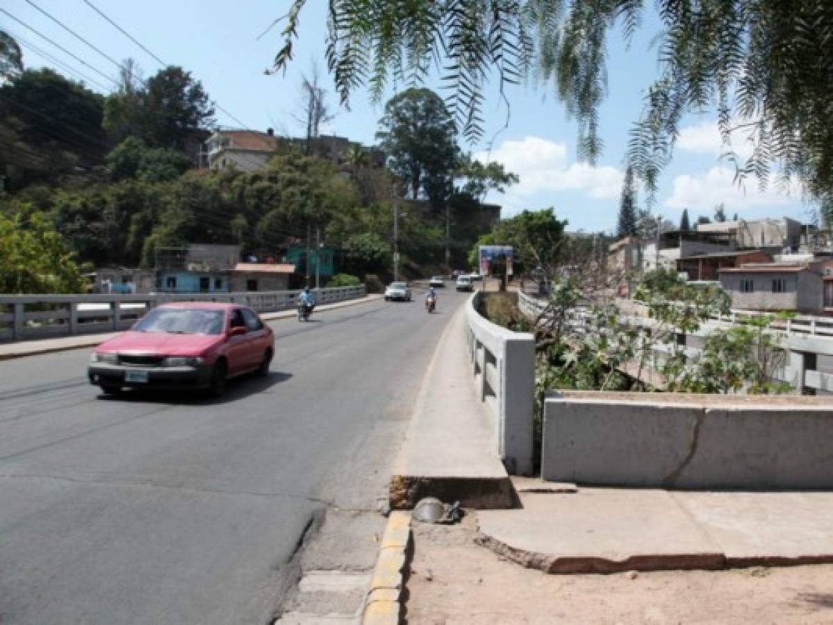 Tegucigalpa: Harán reparación urgente en puente de la colonia La Fraternidad en bulevar Los Próceres