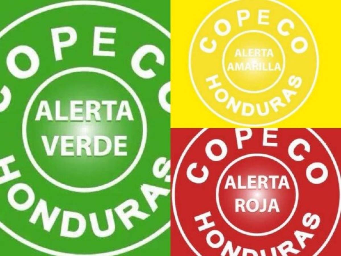 ¿Qué significan las alertas que Copeco emite a los hondureños?