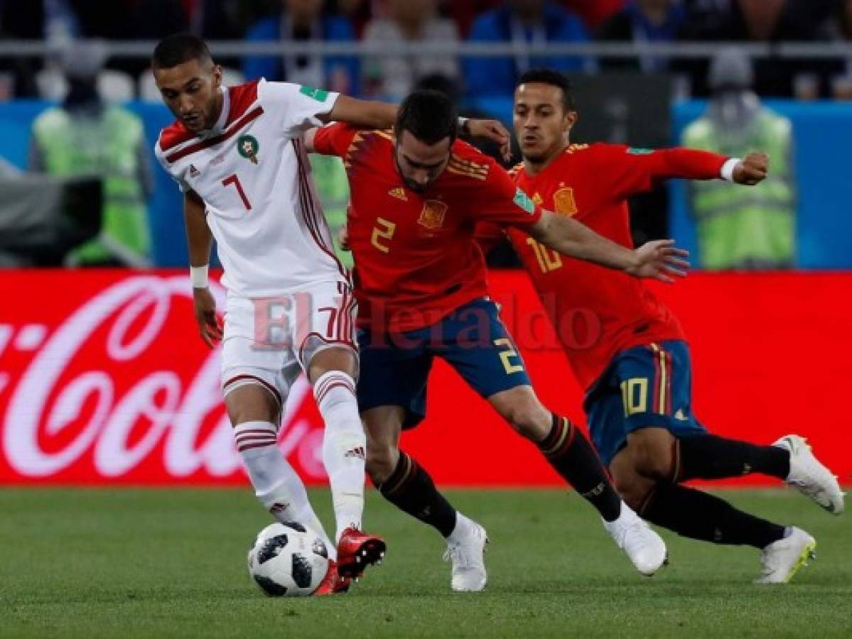 Rusia 2018: En apretado duelo, España empató 2-2 vs Marruecos y está en octavos de final