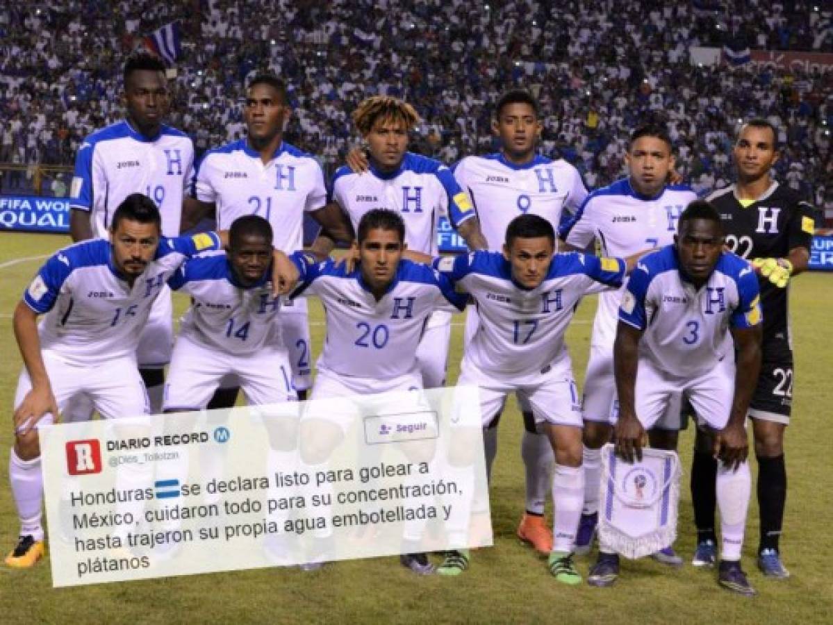 Cuenta satírica en Twitter insulta a la Selección de Honduras: 'Trajeron su propia agua y plátanos' a México
