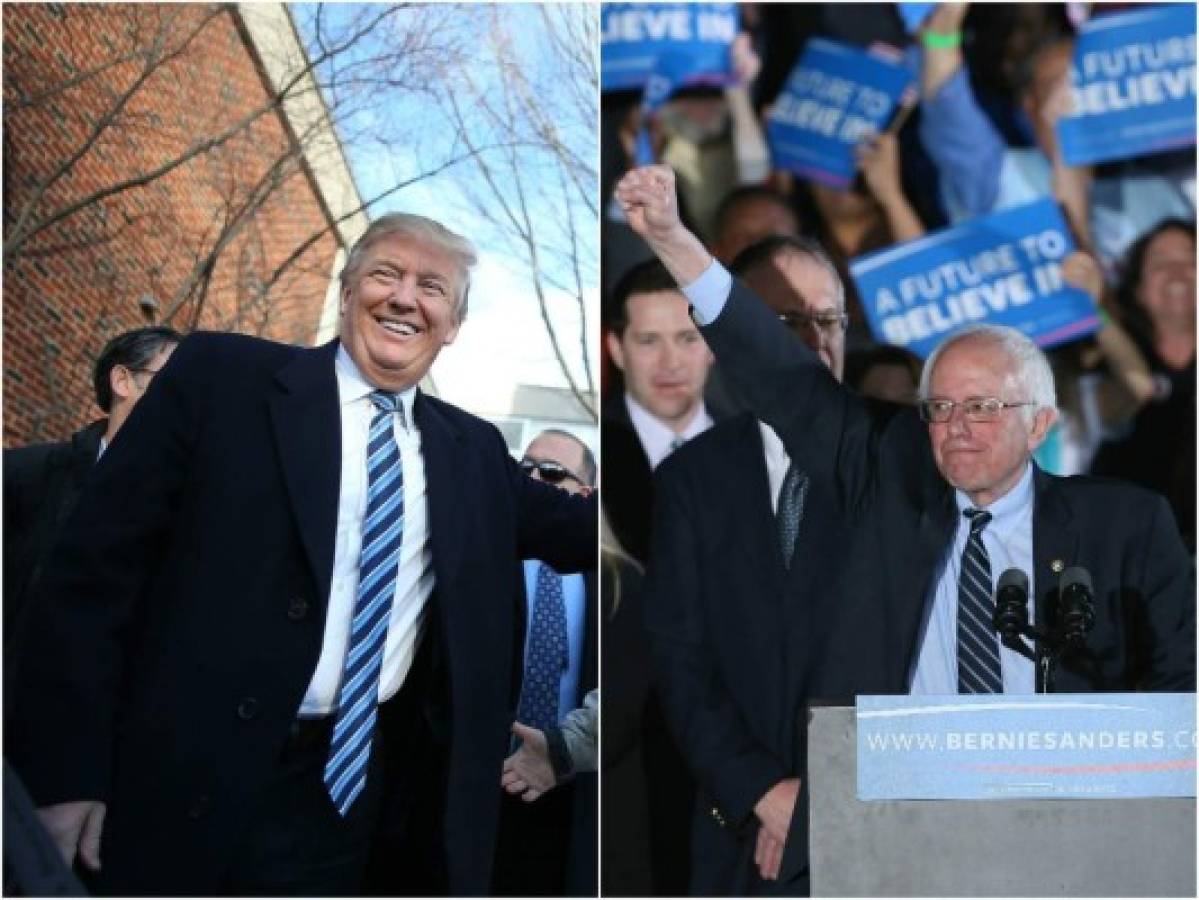 EEUU: Donald Trump y Bernie Sanders se imponen en la primarias de New Hampshire