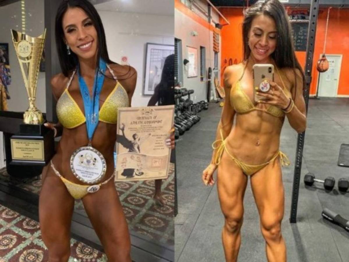 Hondureña Mache Alvarado gana medalla de plata en concurso fitness de Miami