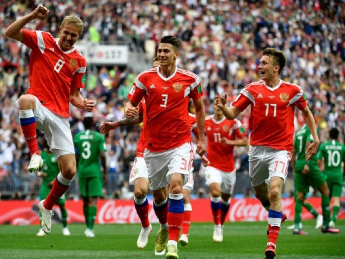 Yuri Gazinskiy marca el primer gol del Mundial de Rusia 2018