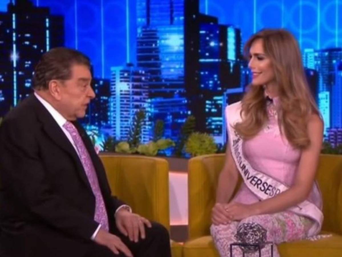 VÍDEO: El polémico saludo de Don Francisco a Ángela Ponce, Miss España Universo 2018