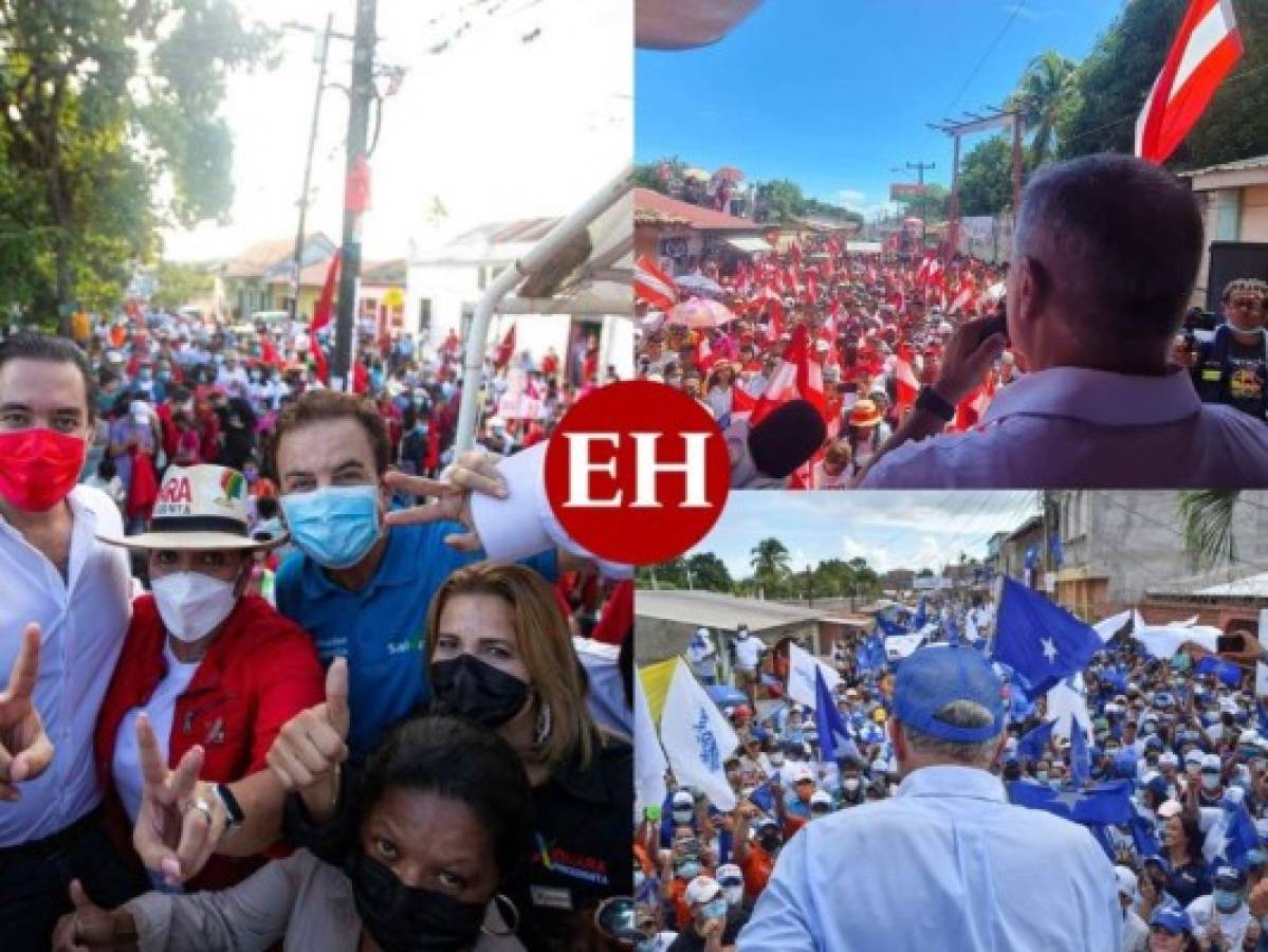 Xiomara Castro, Nasry Asfura y Yani Rosenthal recorrieron Honduras con sus promesas de campaña (Fotos)