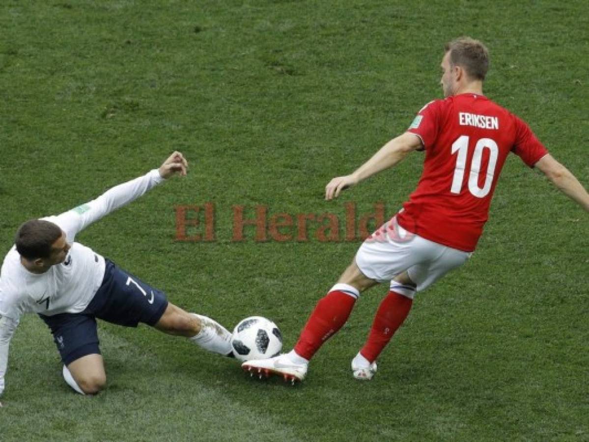 Rusia 2018: Francia es líder del grupo C con el primer empate a cero ante Dinamarca