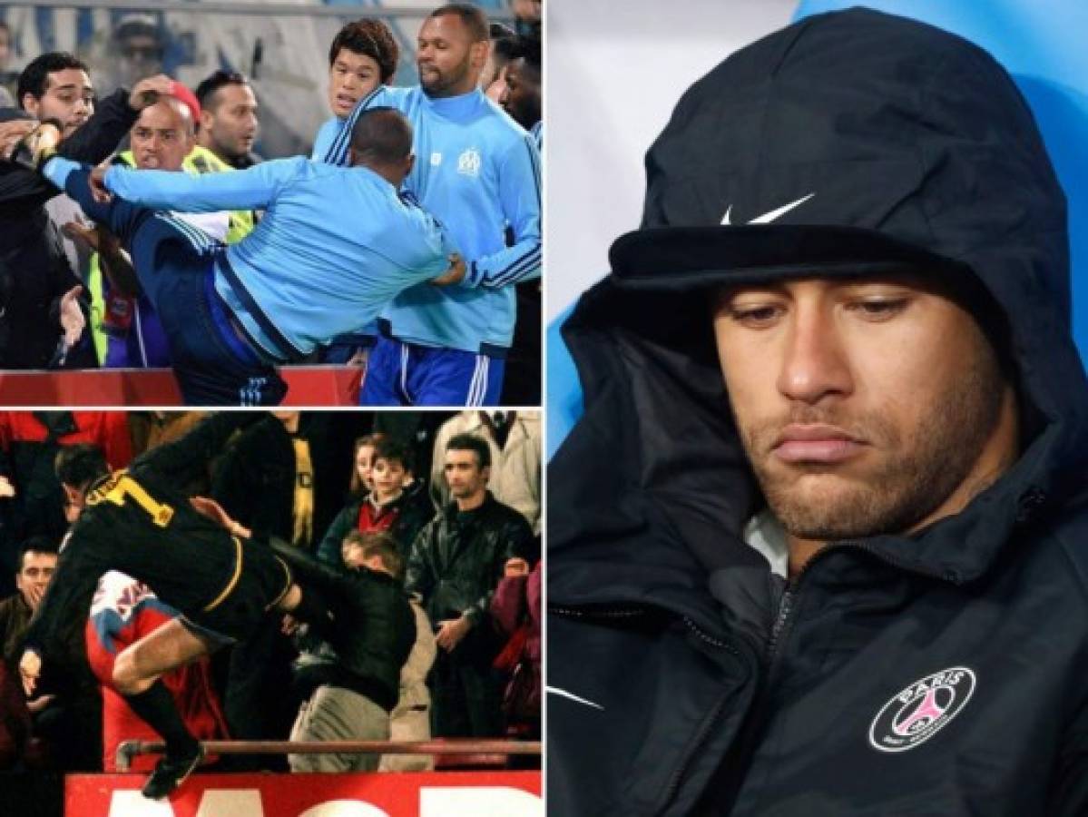 Neymar, Evra y Cantona: Los futbolistas que han agredido a aficionados tras recibir insultos