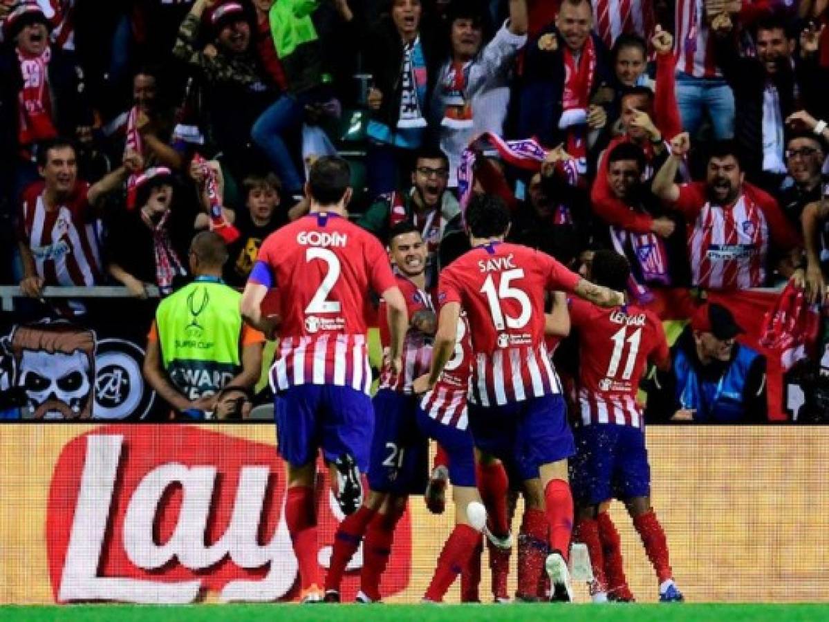 Atlético campeón de la Supercopa de Europa al vencer 4-2 al Real Madrid
