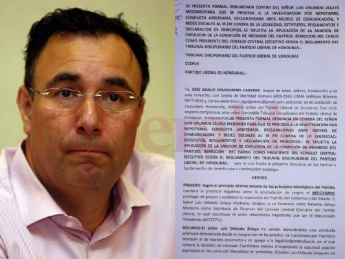 Piden investigar y expulsar a Luis Zelaya del Partido Liberal por nepotismo
