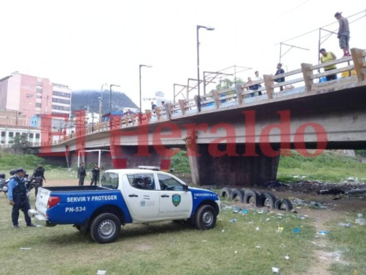 Hallan a una persona muerta abajo del puente Soberanía de Comayagüela