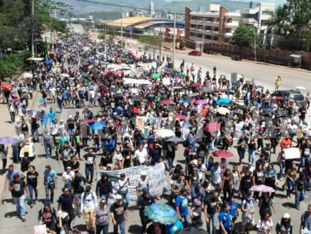 MEU anuncia movilización nacional esta semana en Tegucigalpa