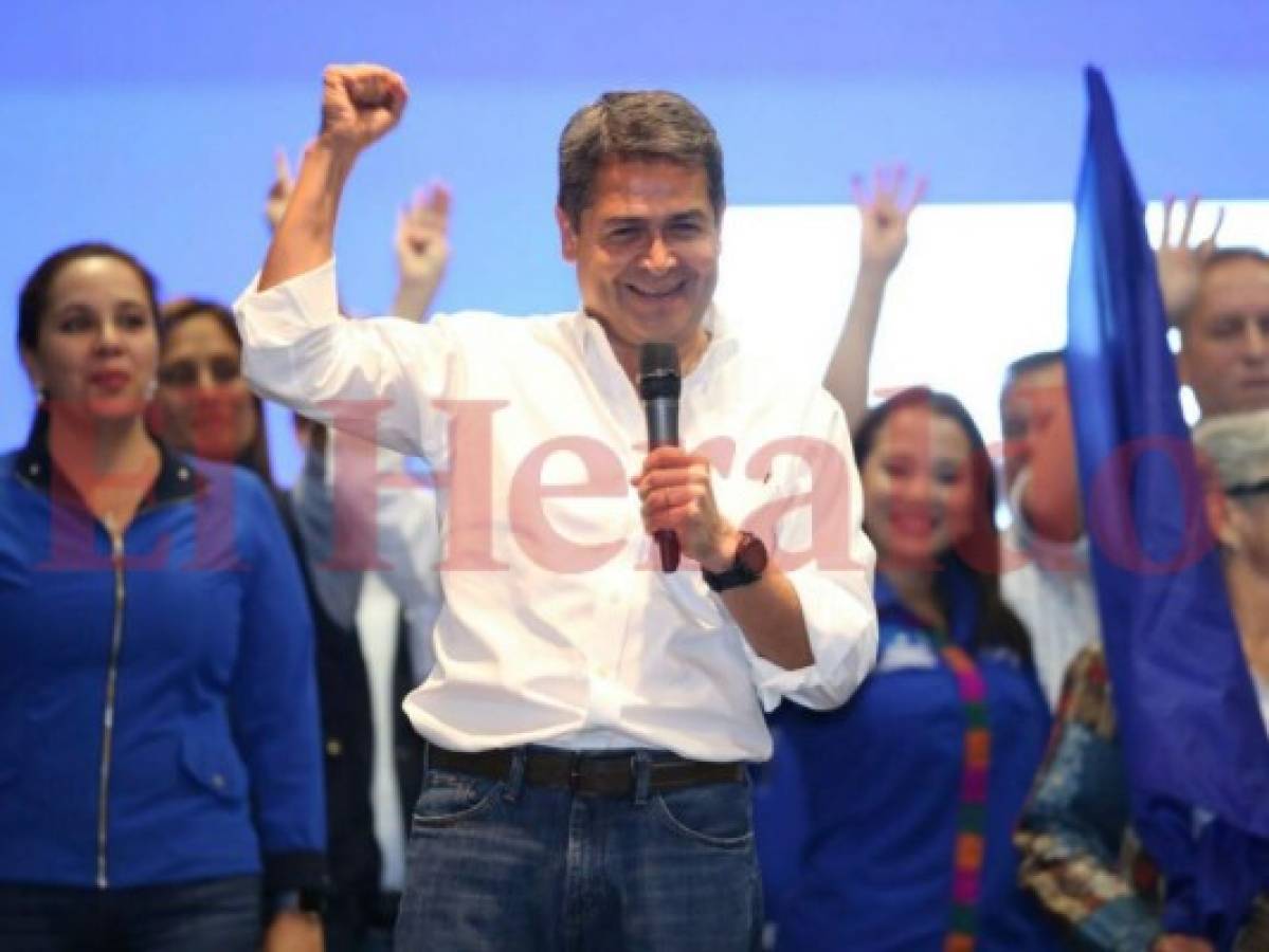 Presidente Juan Orlando Hernández se declara ganador de las elecciones generales