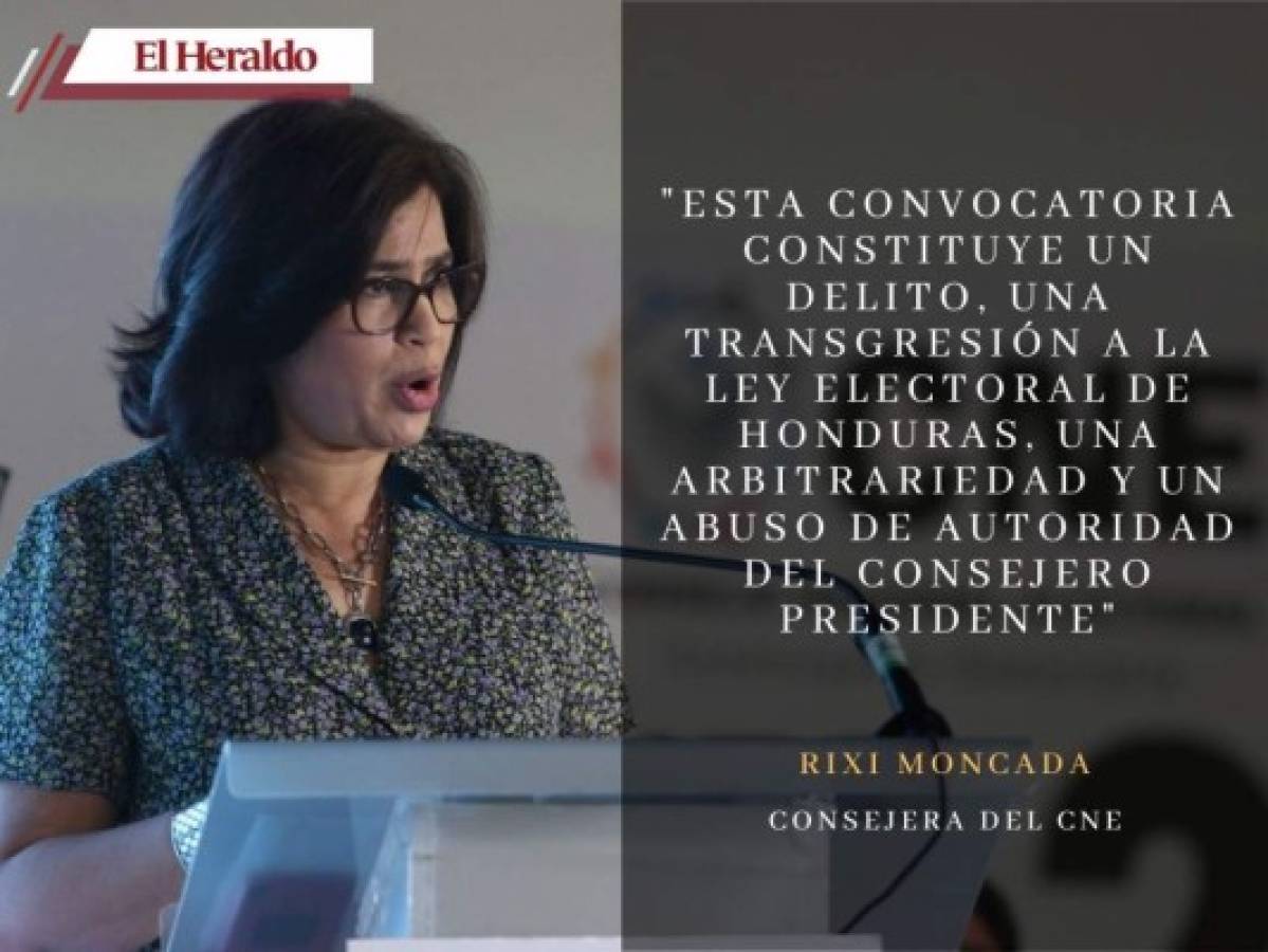 'Es demasiado el nivel de violación y de ilegalidad': Rixi Moncada por resolución contra Roberto Contreras