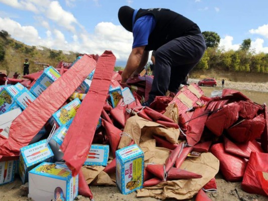 Multas de hasta 60 mil lempiras por comercializar pólvora en la capital