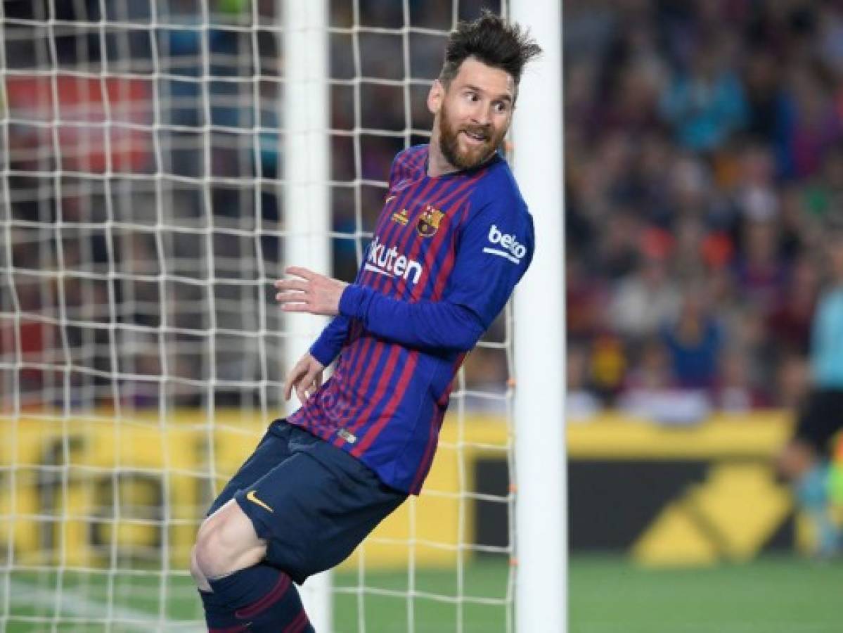¿Cuántos goles anotó Leo Messi con el Barcelona en España?