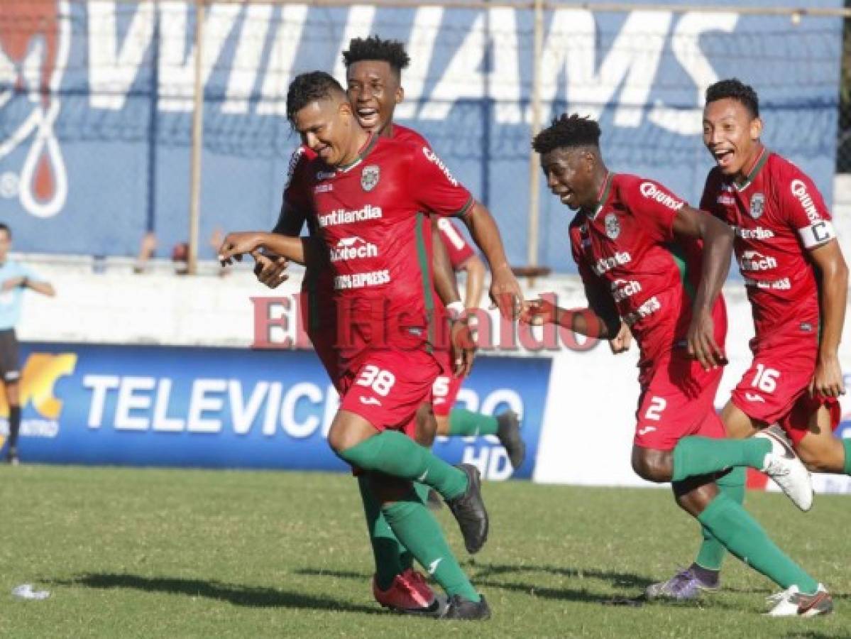 Platense perdió 2-4 ante Marathón en el estadio Excélsior de Puerto Cortés