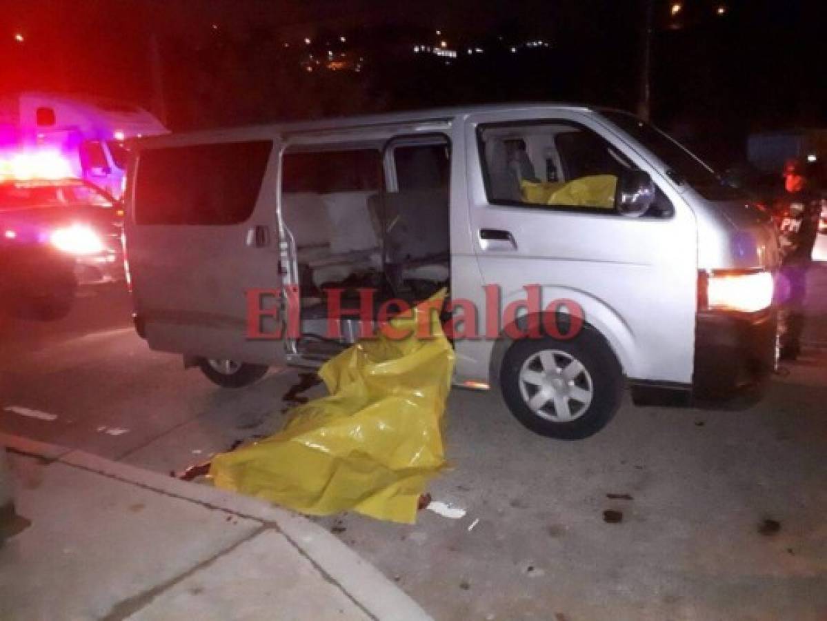 Matan a conductor y ayudante de busito en el bulevar Fuerzas Armadas de Tegucigalpa