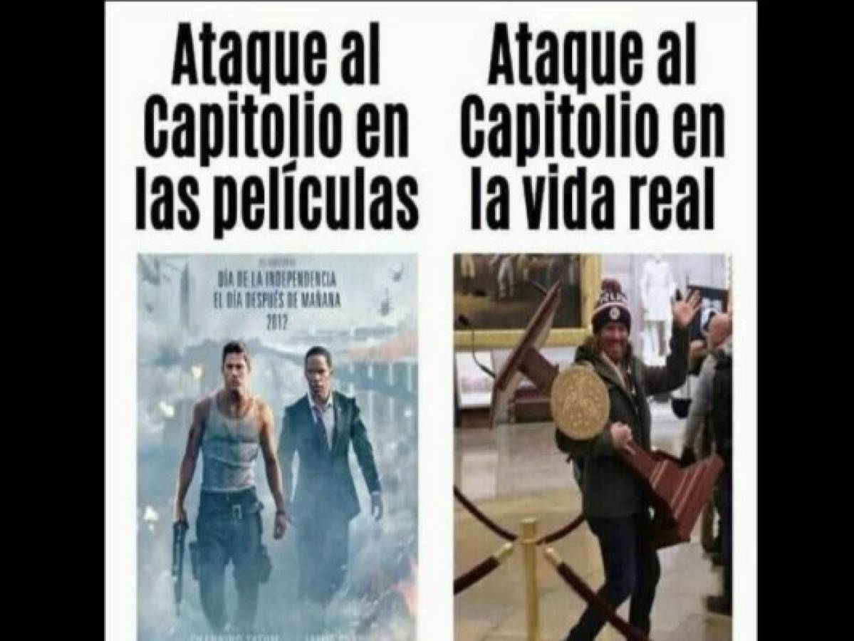 Los ocurrentes memes que dejó la invasión al Capitolio de Estados Unidos