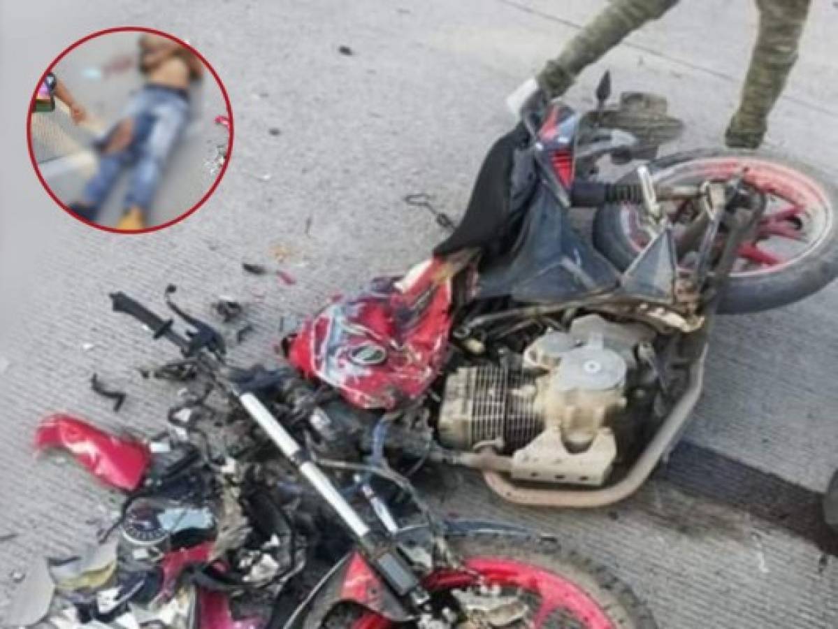 Motociclista muere tras impactar con parte trasera de un camión en La Ceiba