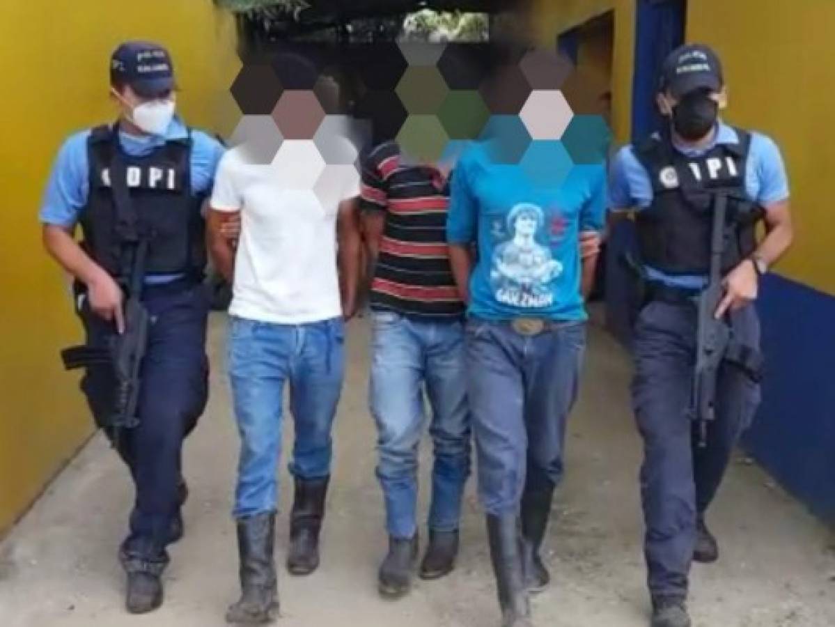 Capturan a tres miembros de banda criminal en Patuca, Olancho