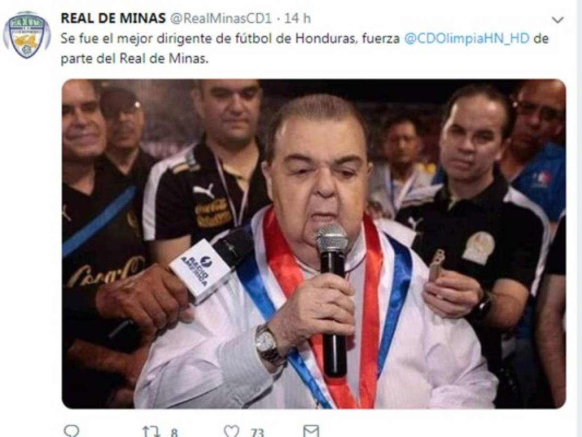 Equipos de la Liga Nacional de Honduras se solidarizan con el fallecimiento de Rafael Ferrari