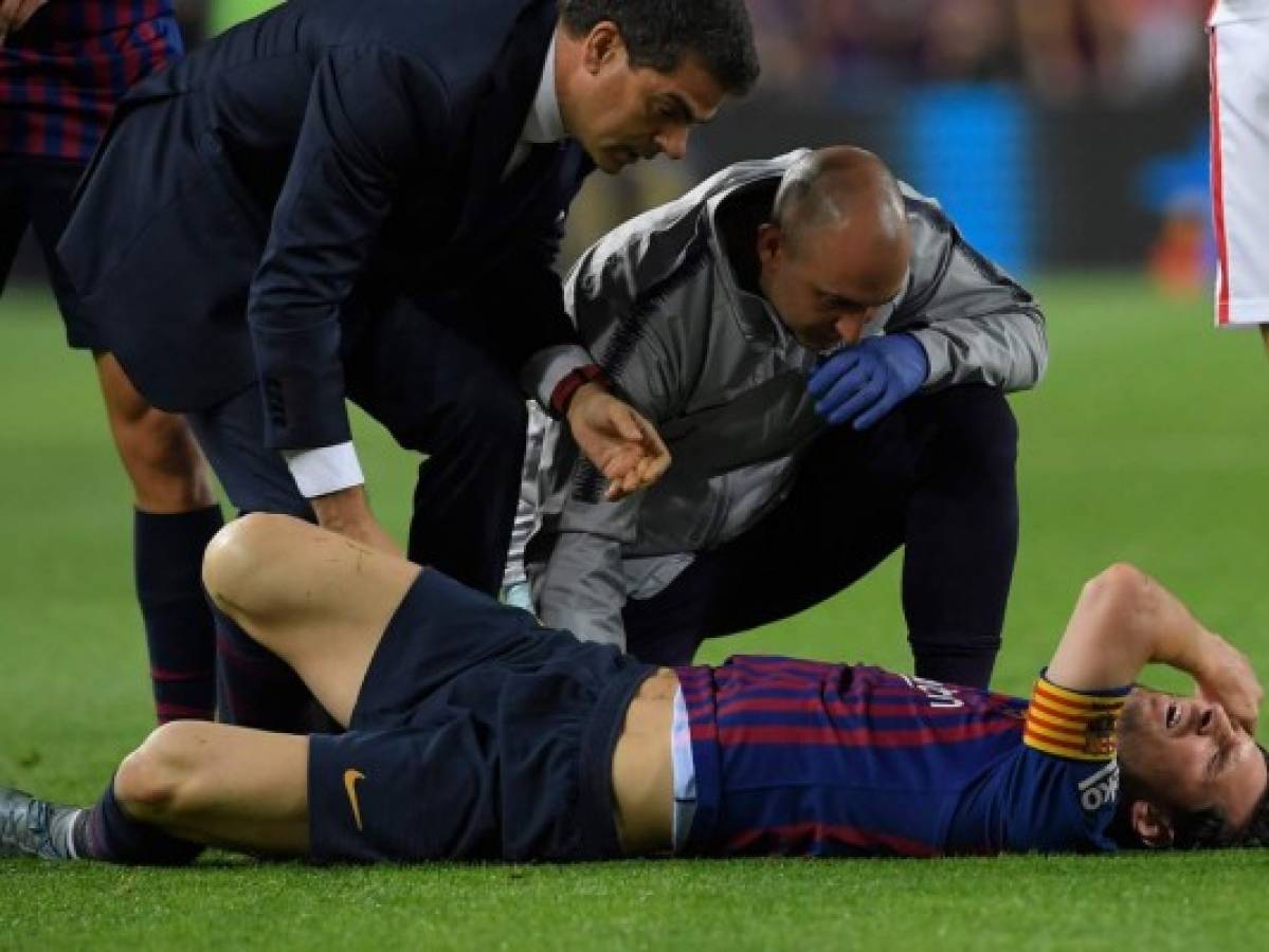 Messi sufre fractura en el brazo derecho y será baja por tres semanas