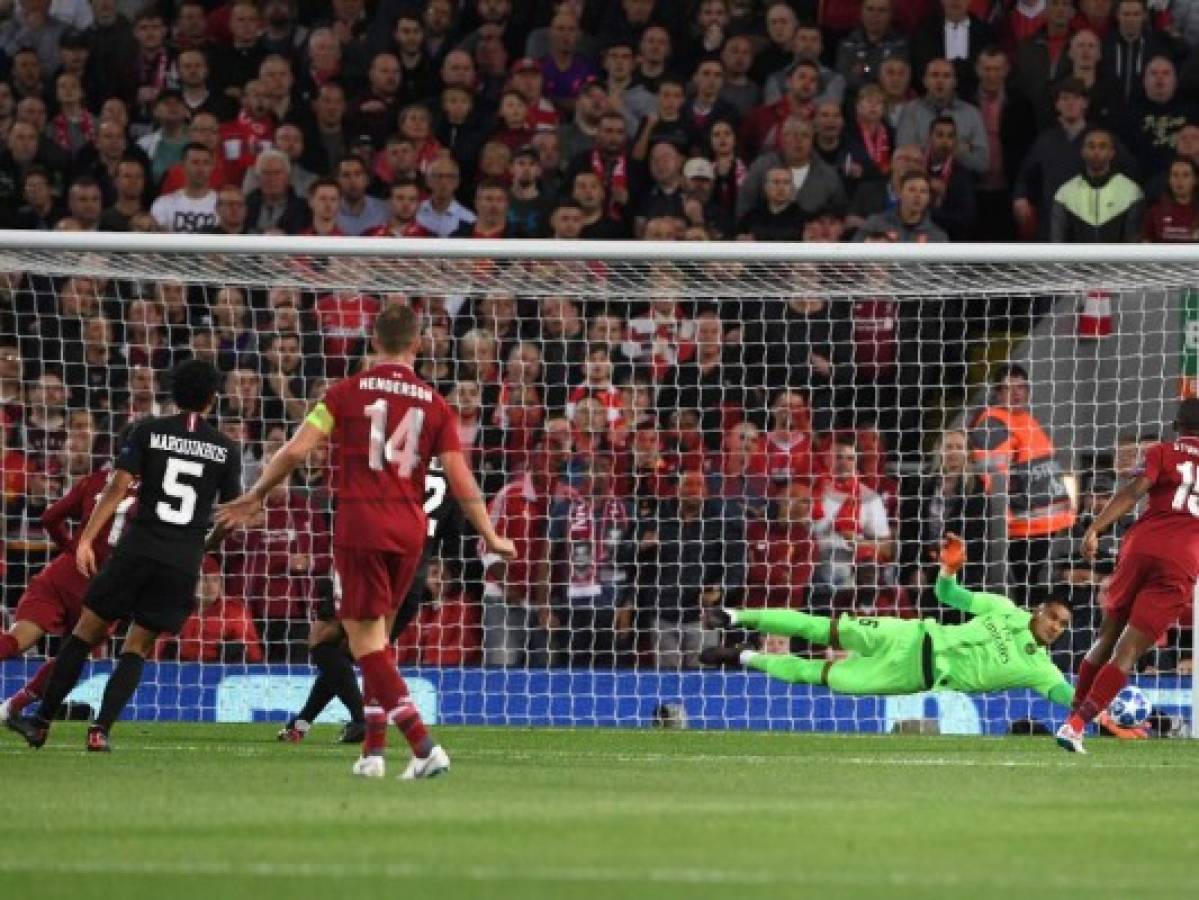 Liverpool venció 3-2 al París Saint-Germain por el grupo C de la Champions League