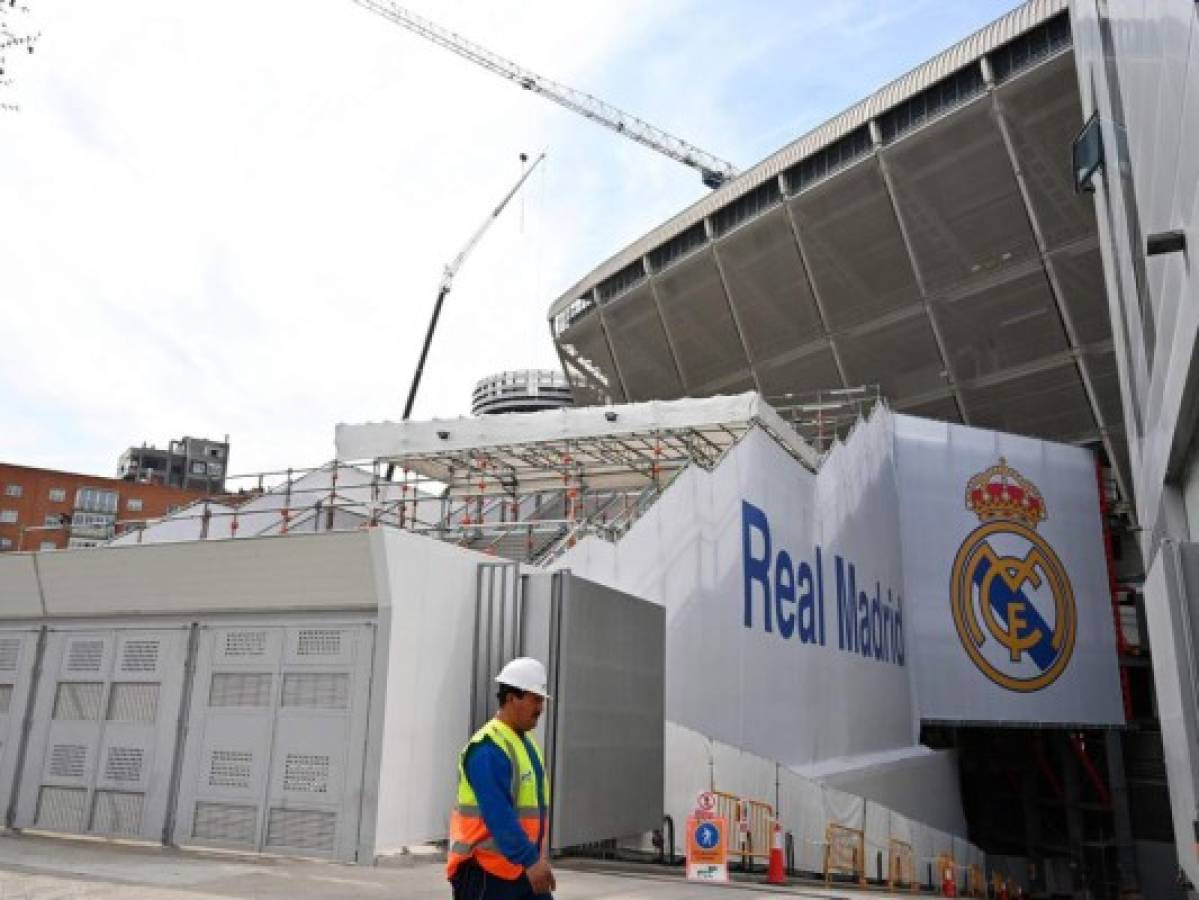 El Bernabéu es almacén de material contra el coronavirus