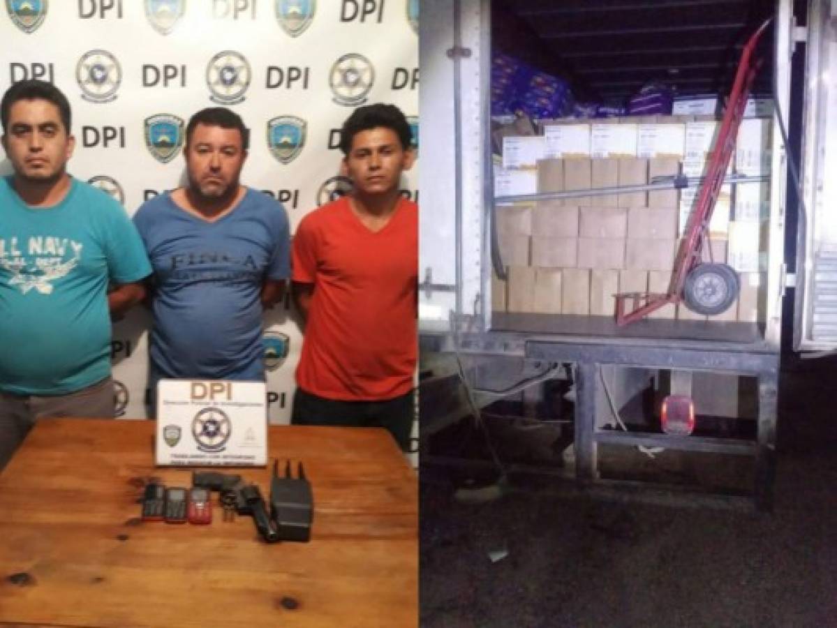 Capturan a tres presuntos asaltantes de carros repartidores en Siguatepeque