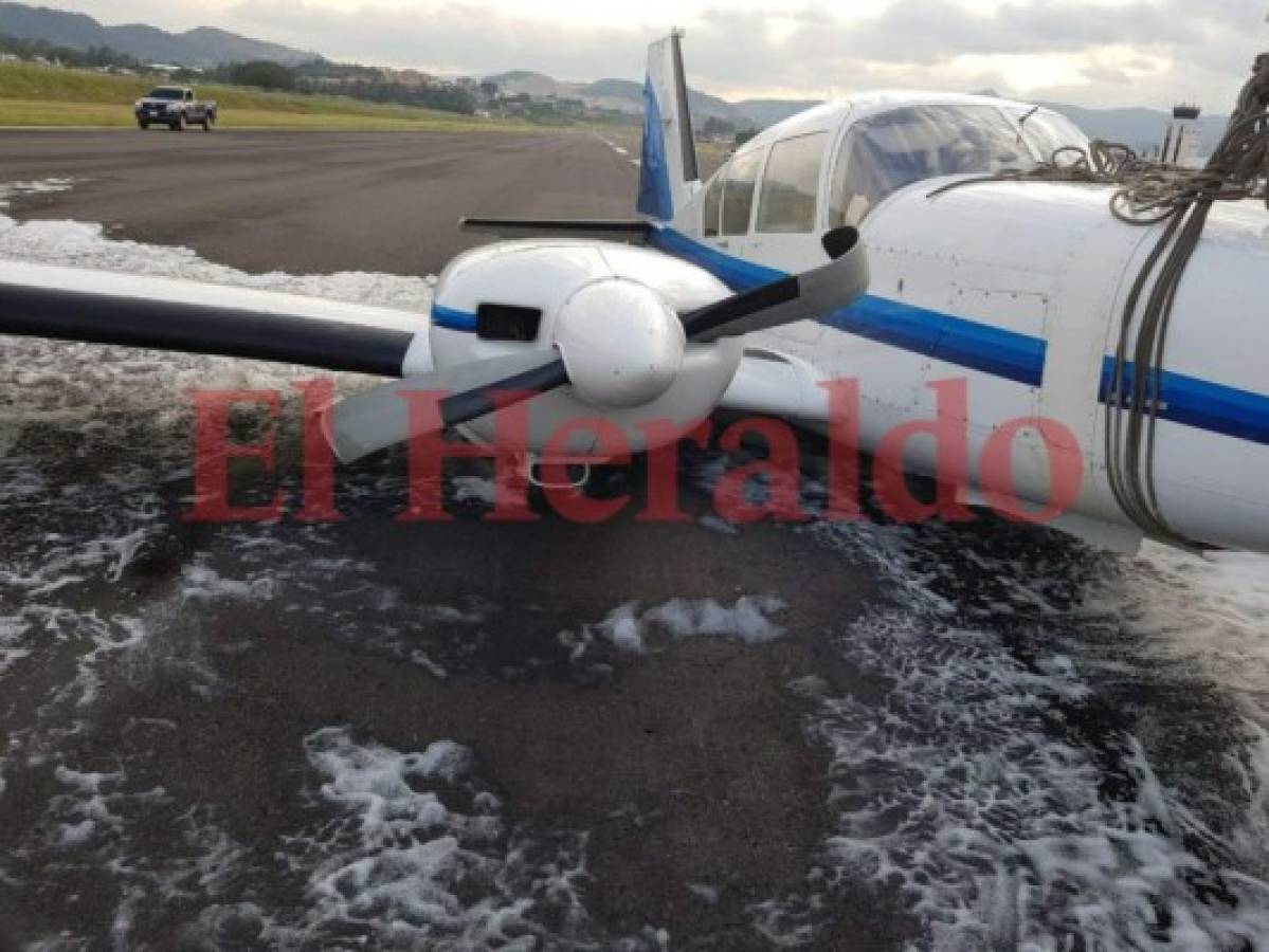 Avioneta sufre incidente al aterrizar en aeropuerto internacional Toncontín