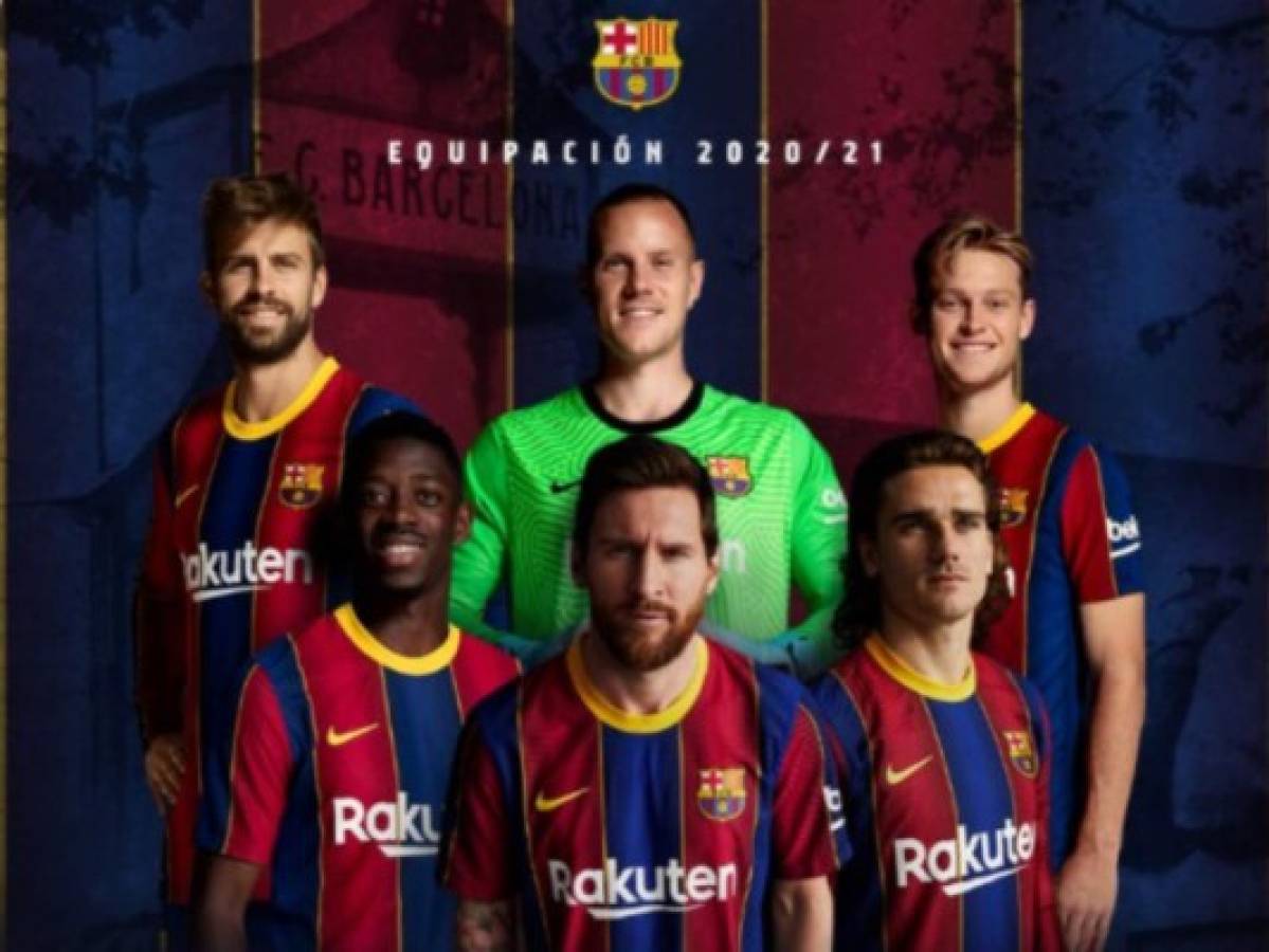 Barcelona promociona su nueva equipación con foto de Messi