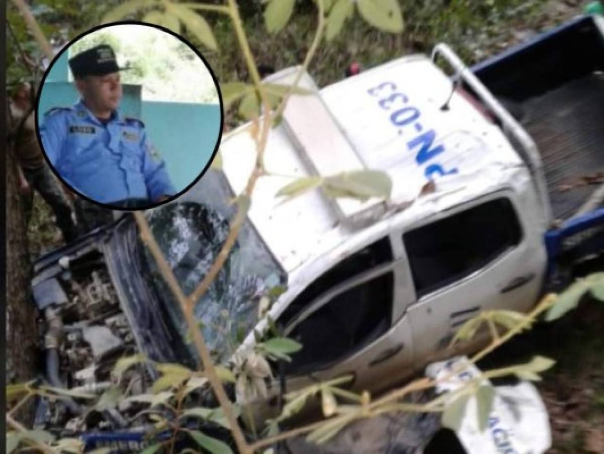 Un policía muerto y tres heridos deja aparatoso accidente en Olancho