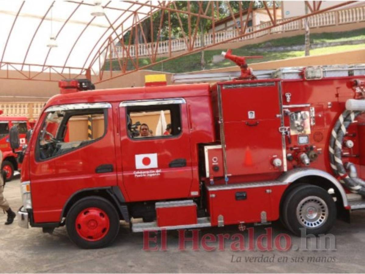 Japón dona dos unidades contra incendios al Cuerpo de Bomberos de Honduras