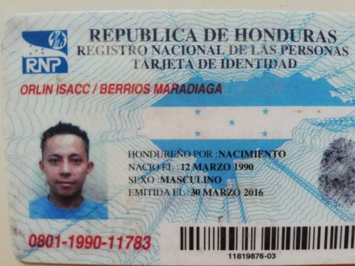 La víctima fue identificada como Orlin Isacc Berríos Maradiaga.