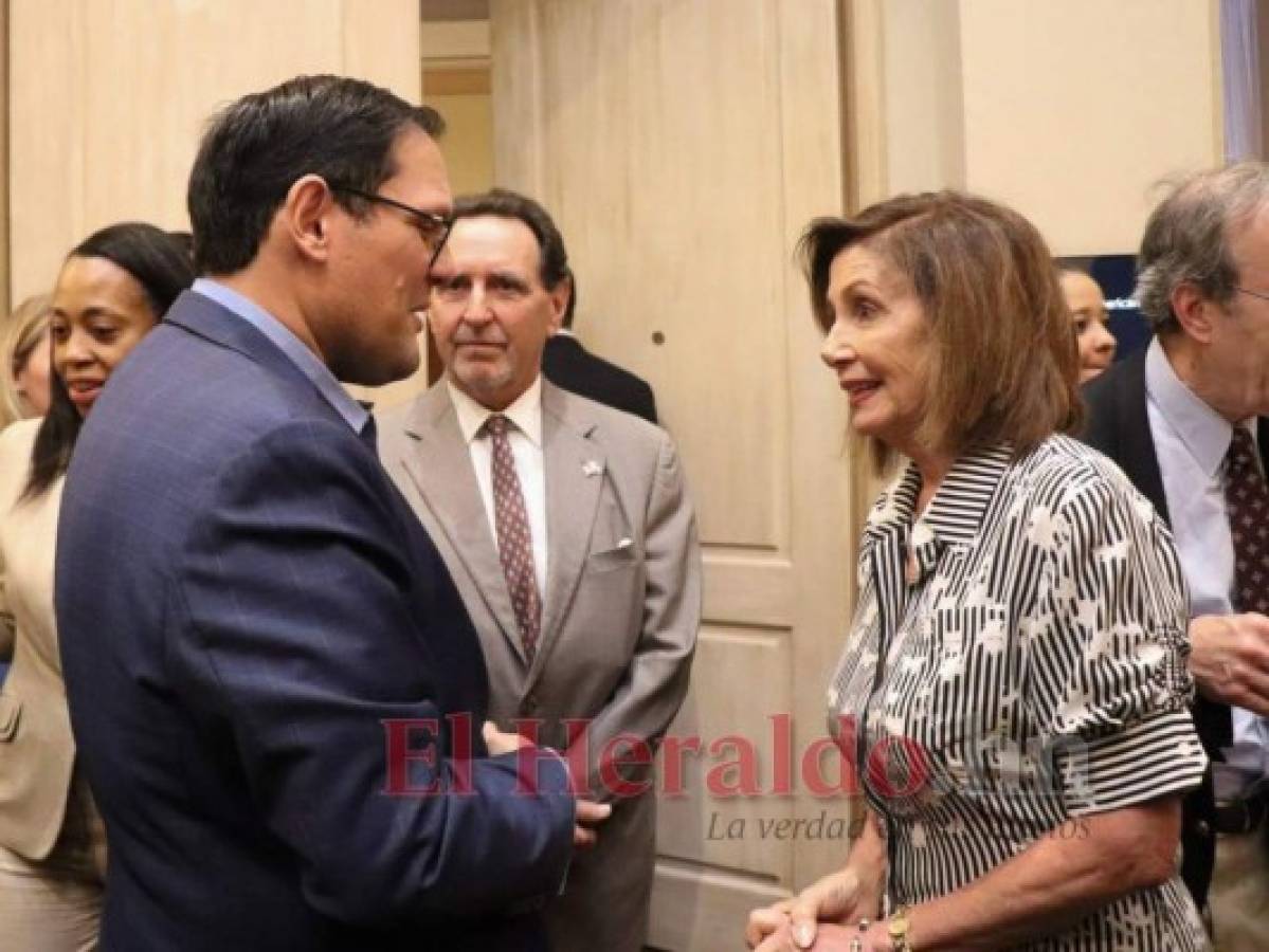 TPS, migración y narcotráfico, temas abordados con Nancy Pelosi en Honduras