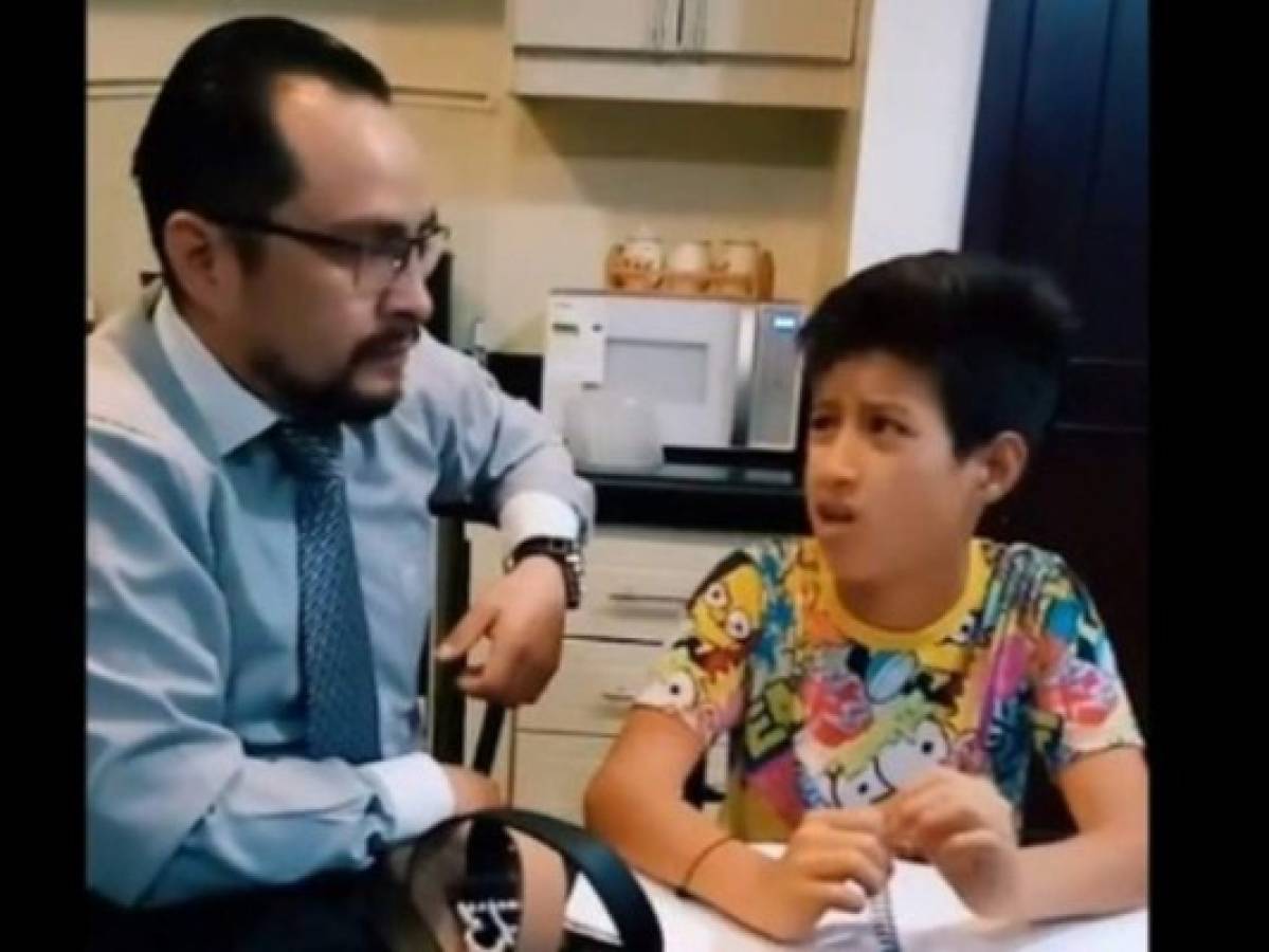El video viral en TikTok de un padre y su hijo