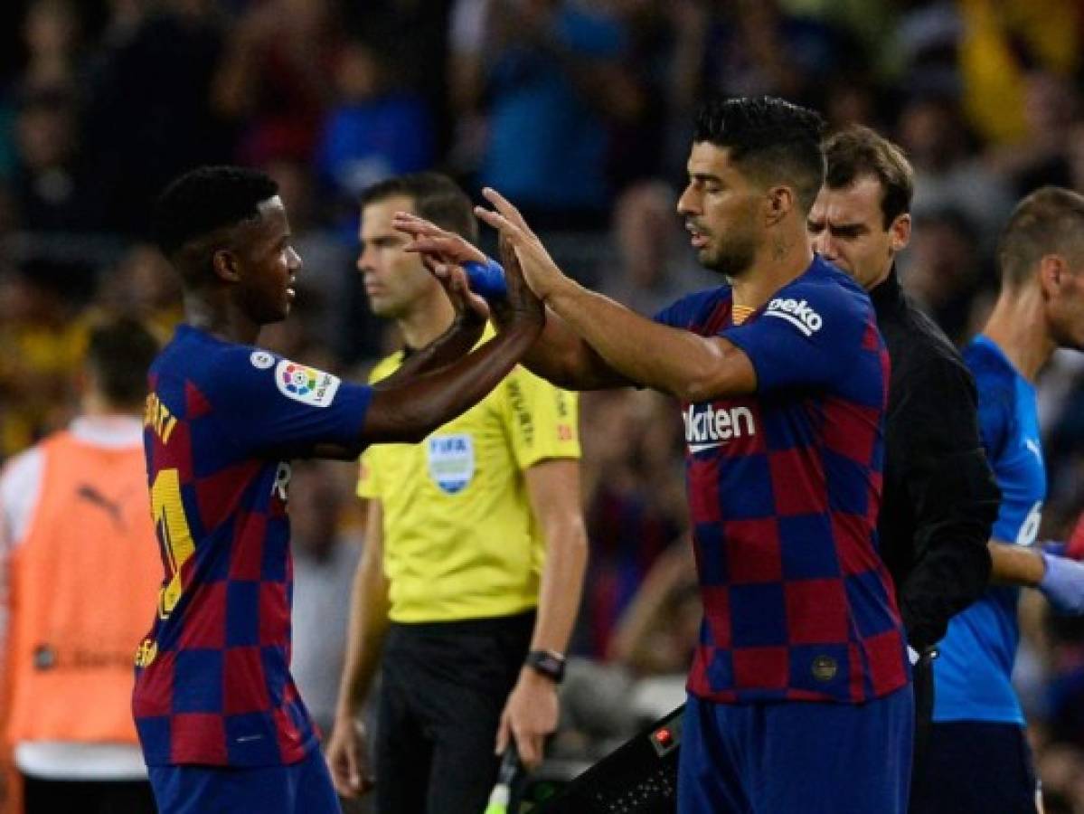 Suárez y Ansu Fati impulsan goleada 5-2 del Barcelona ante el Valencia