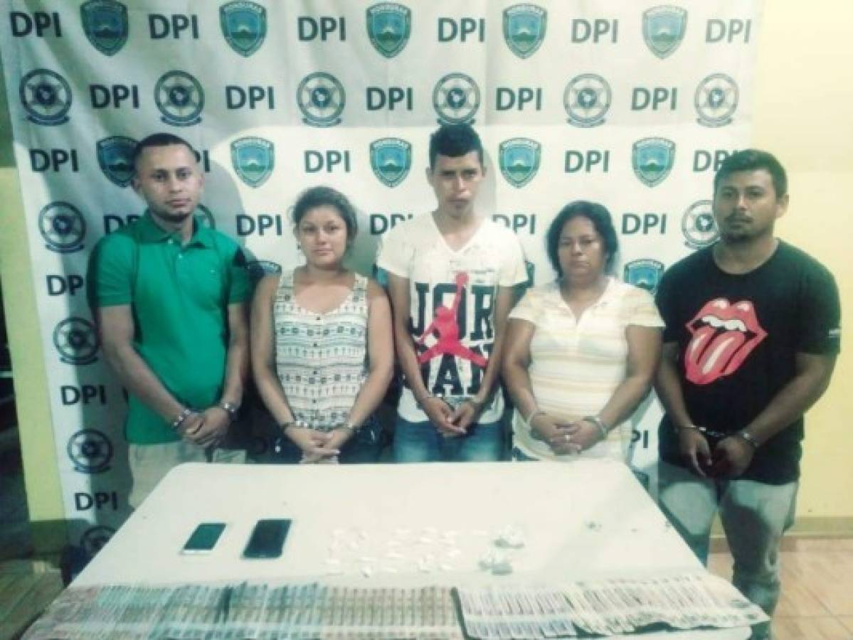 Cinco hondureños son detenidos por suponerlos responsables del delito de tráfico de drogas