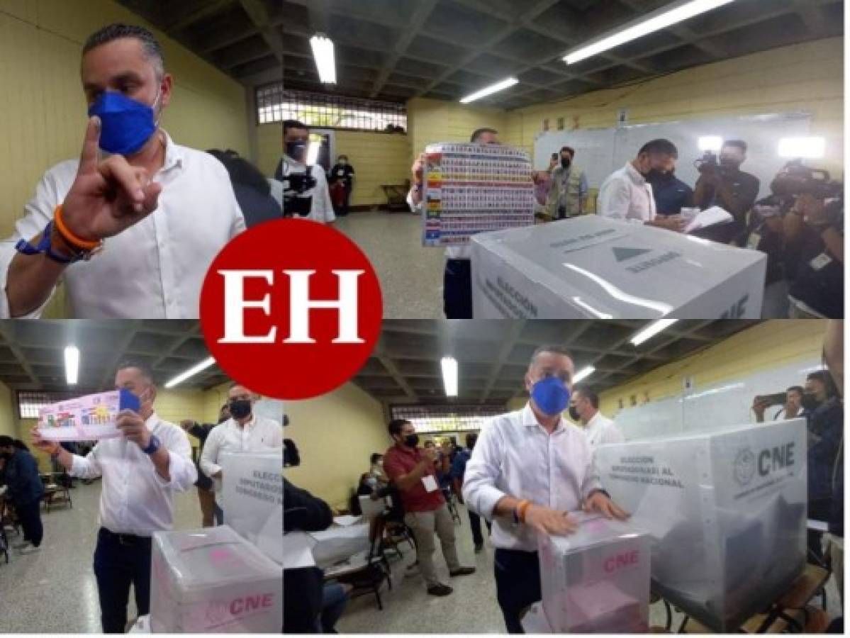 Así ejerció el sufragio David Chávez, candidato a la comuna capitalina (FOTOS)